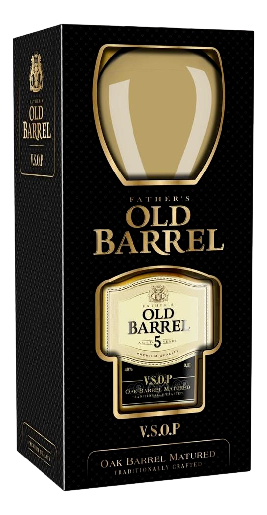 Изображение товара Коньяк Fathers Old Barrel 5 лет в подарочной упаковке 0.5л