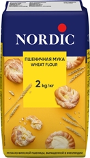 Мука пшеничная Nordic хлебопекарная первый сорт, 2кг