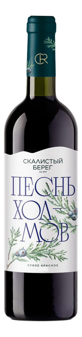 Изображение товара Вино Скалистый берег Песнь холмов красное сухое, 0.75л