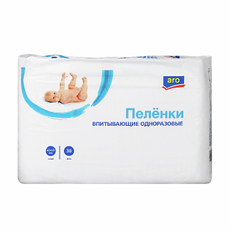 aro Пеленки одноразовые впитывающие 40 x 60см, 30шт