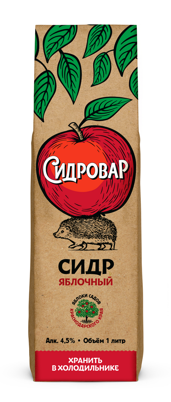 Изображение товара Сидр Сидровар яблочный сладкий, 1л
