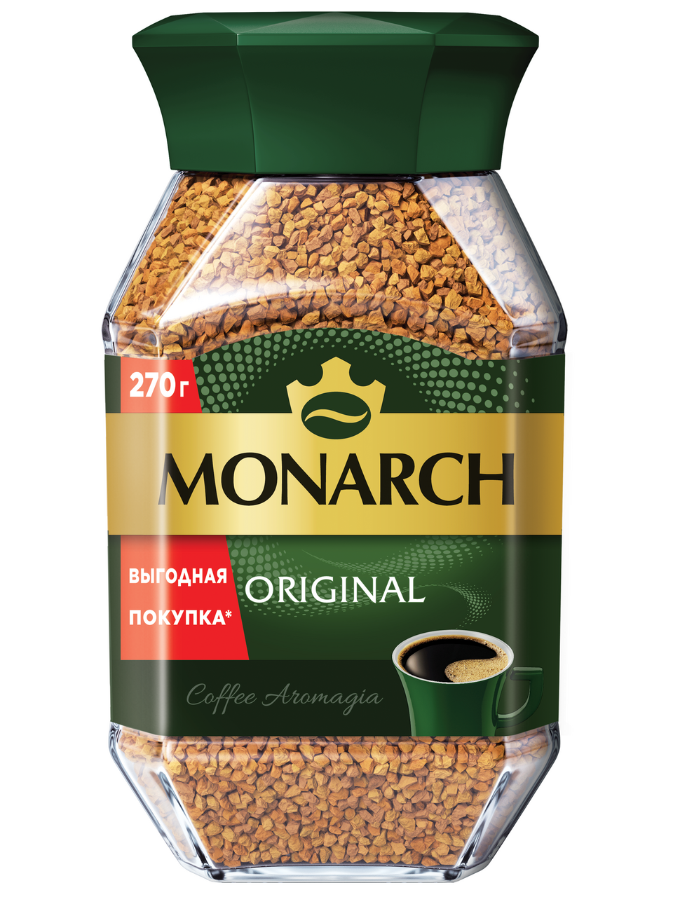 Изображение товара Кофе Monarch Original растворимый 270г - насыщенный аромат и классический вкус
