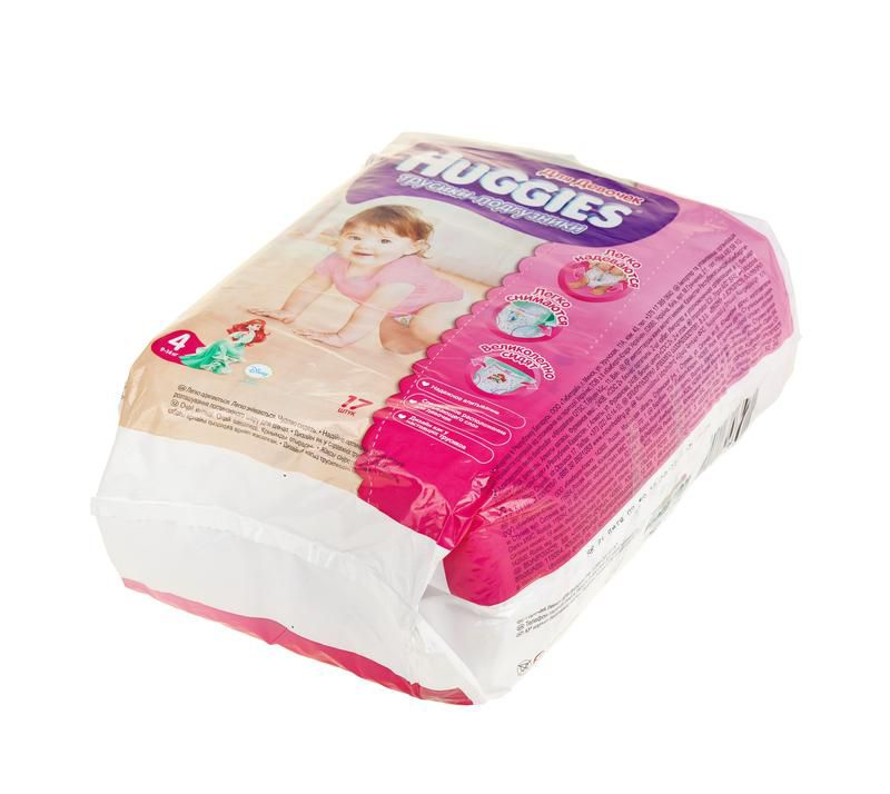 Трусики HUGGIES 4 для девочек (9-14кг), 17шт купить с доставкой на дом ...