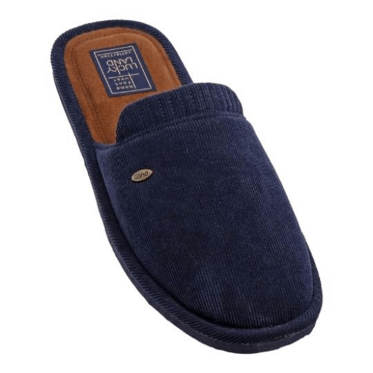 Тапочки мужские Lucky Land 4027 M-CH-C закрытые вельветовые, р. 41-46