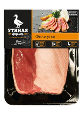Филе утки большое Утиная ферма с кожей охлажденное, ~600г