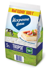 Творог Искренне Ваш 5%, 500г