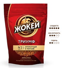 Кофе Жокей Триумф растворимый сублимированный, 150г