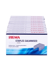 SIGMA Скобы для степлера №24/6 1000шт, 10 упаковок