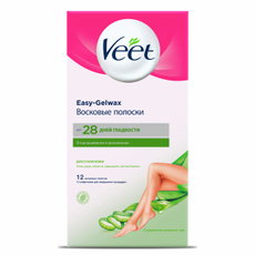 Полоски Veet восковые для сухой кожи, 12шт