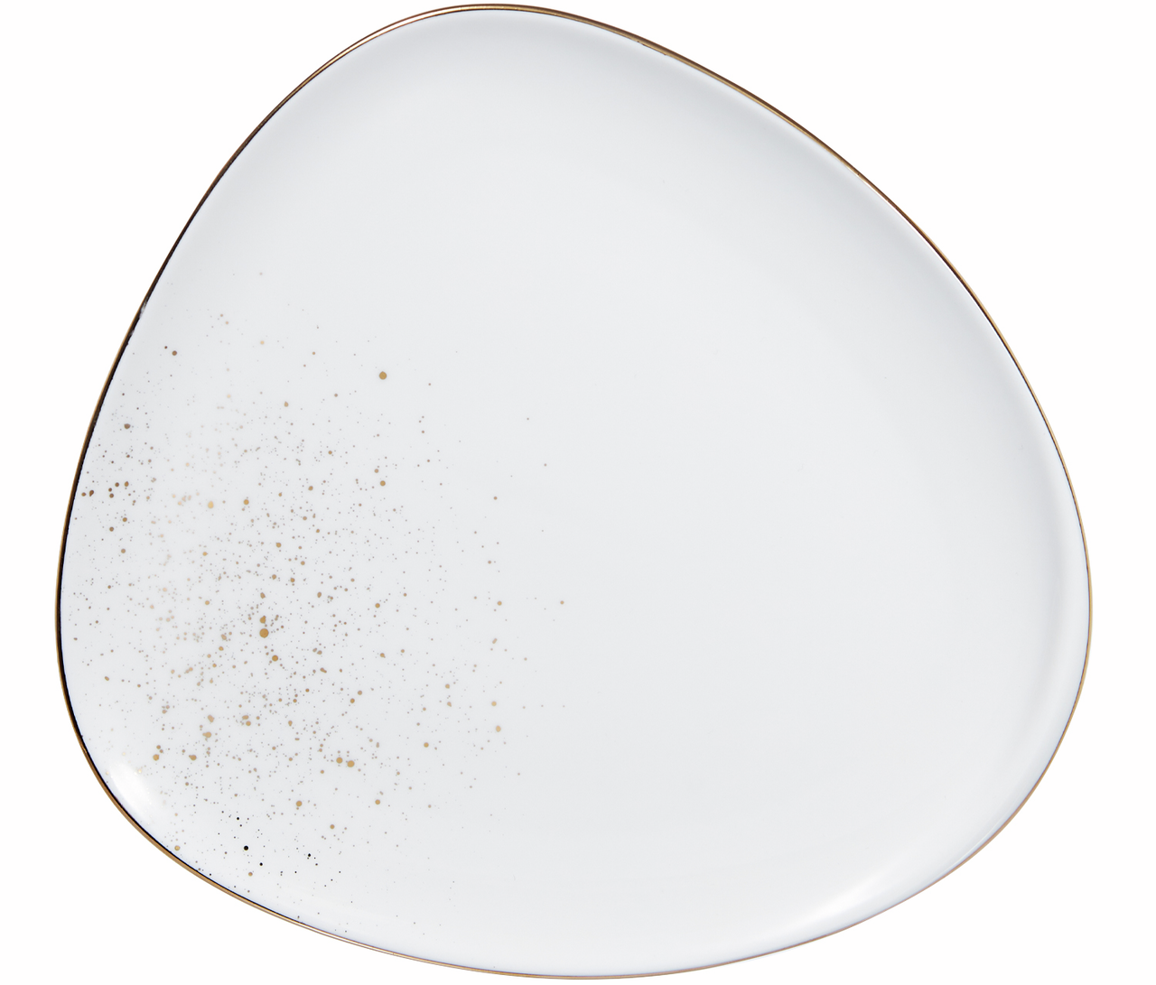 Изображение товара Десертная тарелка Millimi брызги шампанского 19x17.5 см фарфор Белая