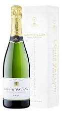 Вино игристое Louis Vallon белое брют в подарочной упаковке, 0.75л