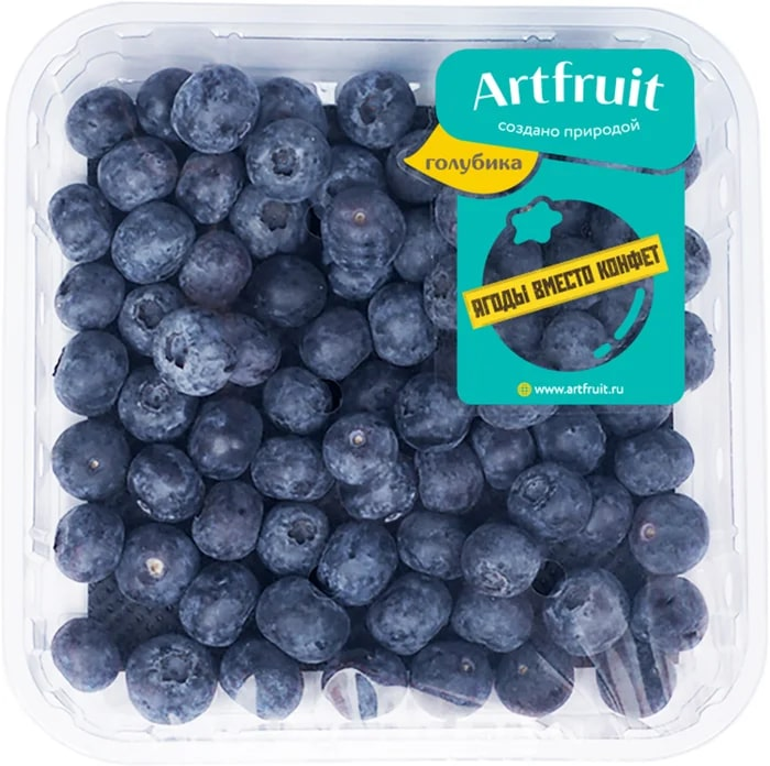 Изображение товара Голубика Artfruit 250г - свежие ягоды с витаминами и микроэлементами