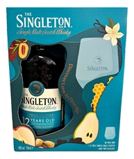 Виски шотландский The Singleton 12 лет + 2 бокала в подарочной упаковке, 0.7л