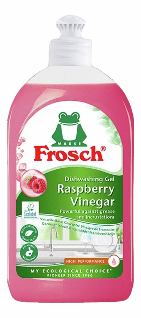 Изображение товара Гель для мытья посуды Frosch малина 500мл концентрированный экологический