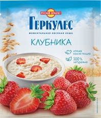 Каша овсяная Русский продукт геркулес клубника, 35г