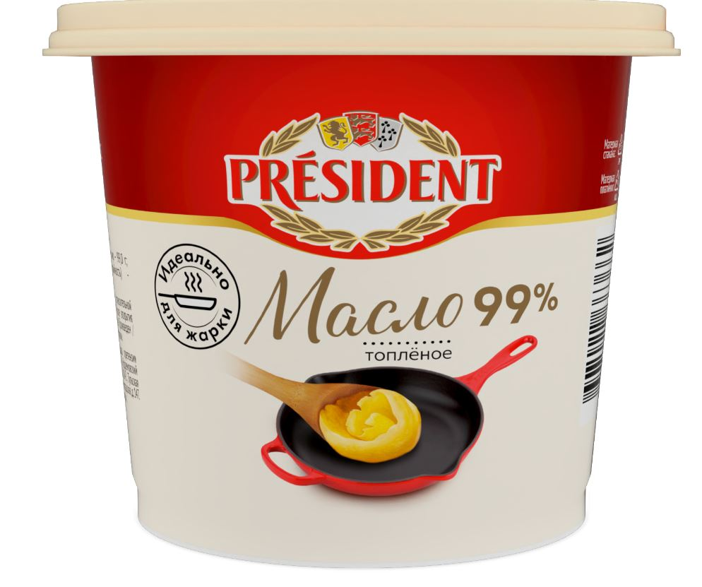 Масло топленое President 99%, 200г купить с доставкой на дом, цены в  интернет-магазине