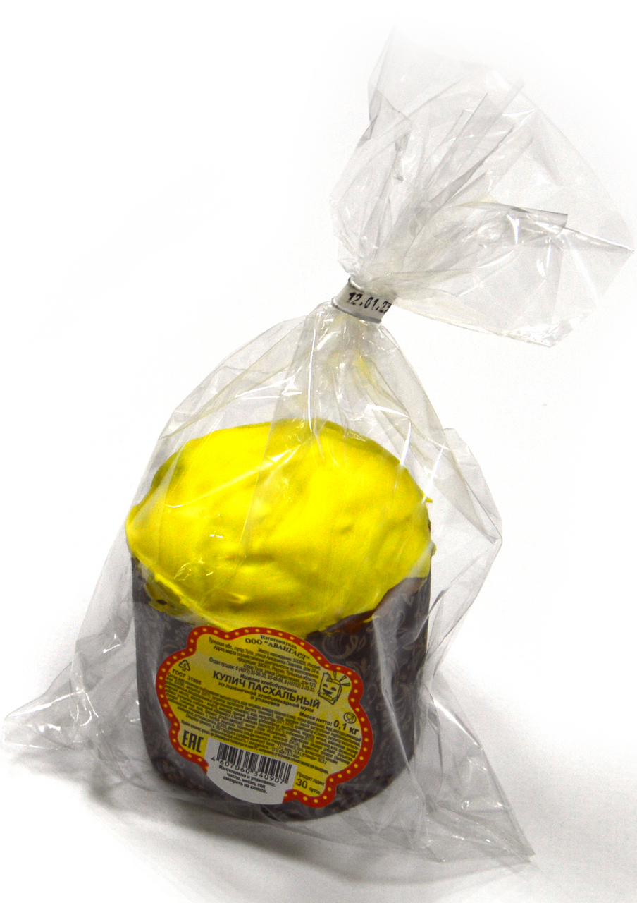 Кулич Авангард Пасхальный высший сорт, 100г