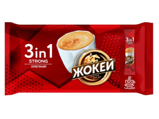 Кофе Жокей крепкий растворимый 3в1 (12г x 50шт), 600г