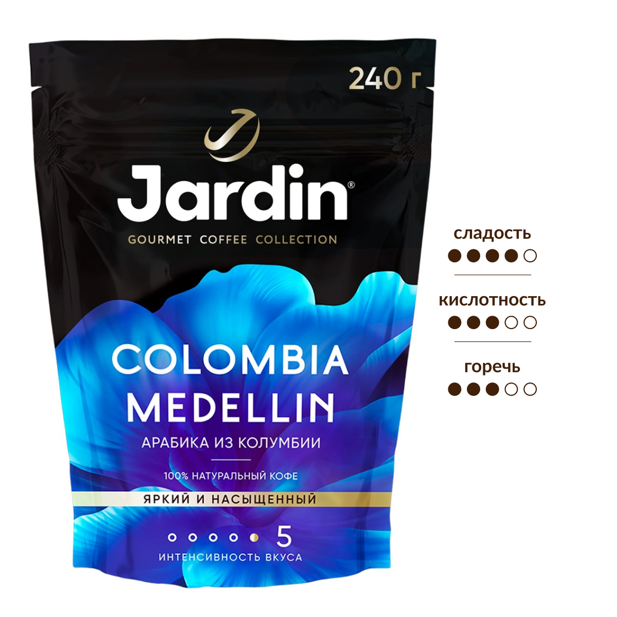 Изображение товара Кофе Jardin Colombia Medellin растворимый, 240г