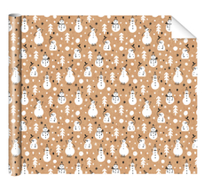 Бумага упаковочная Арт и Дизайн крафтовая черно-белая, 70 x 100см