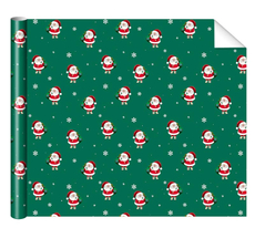 Бумага упаковочная Арт и Дизайн глянцевая Дед мороз, 70 x 100см