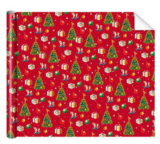 Бумага упаковочная Арт и Дизайн глянцевая Подарки-1, 70 x 100см