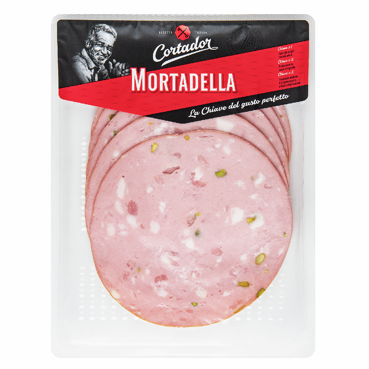 Колбаса Cortador мортаделла вареная нарезка, 170г