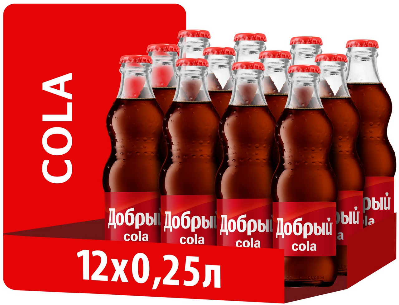 Напиток газированный Добрый Cola, 250мл x 12 шт