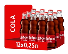Напиток газированный Добрый Cola, 250мл x 12 шт