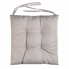 Tarrington House Сидушка с тафтингом рогожка экрю, 40 x 40см