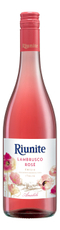 Вино игристое Riunite Lambrusco Rose розовое полусладкое, 0.75л
