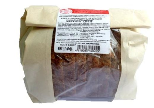 Хлеб Балтийский хлеб с пророщенным зерном, 350г