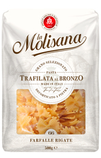 Макароны бантики La Molisana Farfalle Rigate №66, 500г