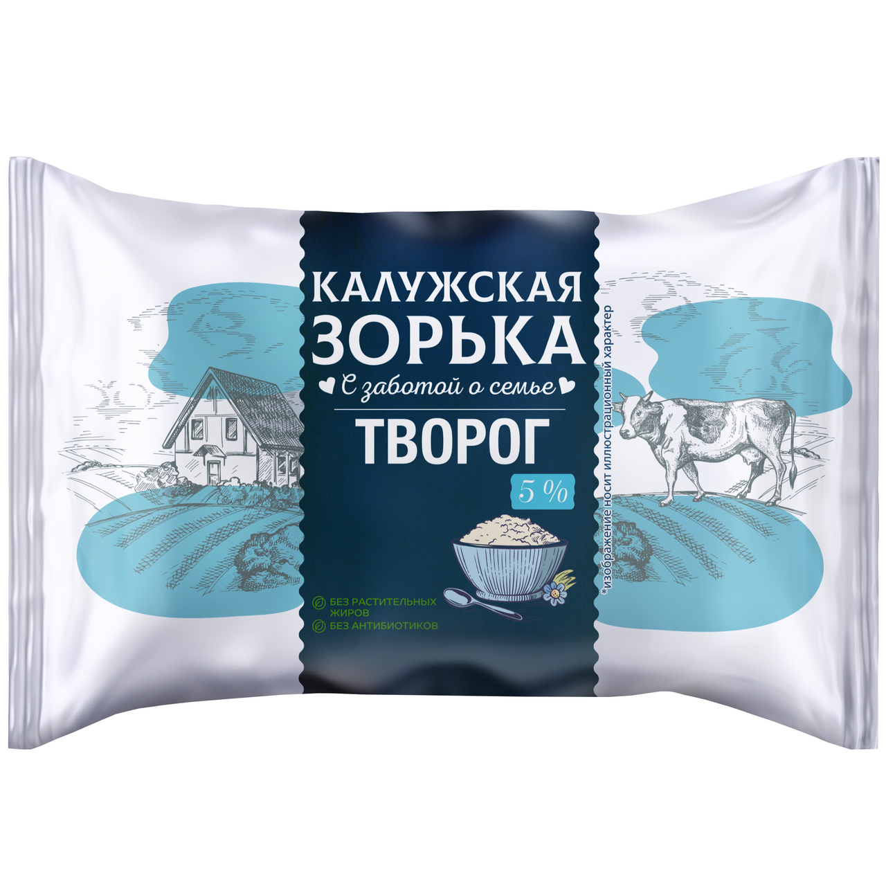 Творог Калужская Зорька 5%, 180г купить с доставкой на дом, цены в ...