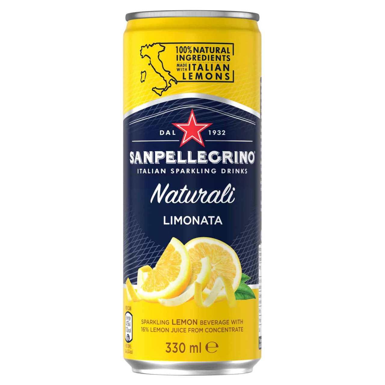 Изображение товара Напиток газированный Sanpellegrino Limonata лимон, 330мл