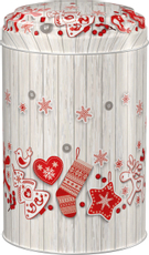 Банка круглая Kukina Raffinata новогодний подарок 9.9 x 14.6см, 1.1л