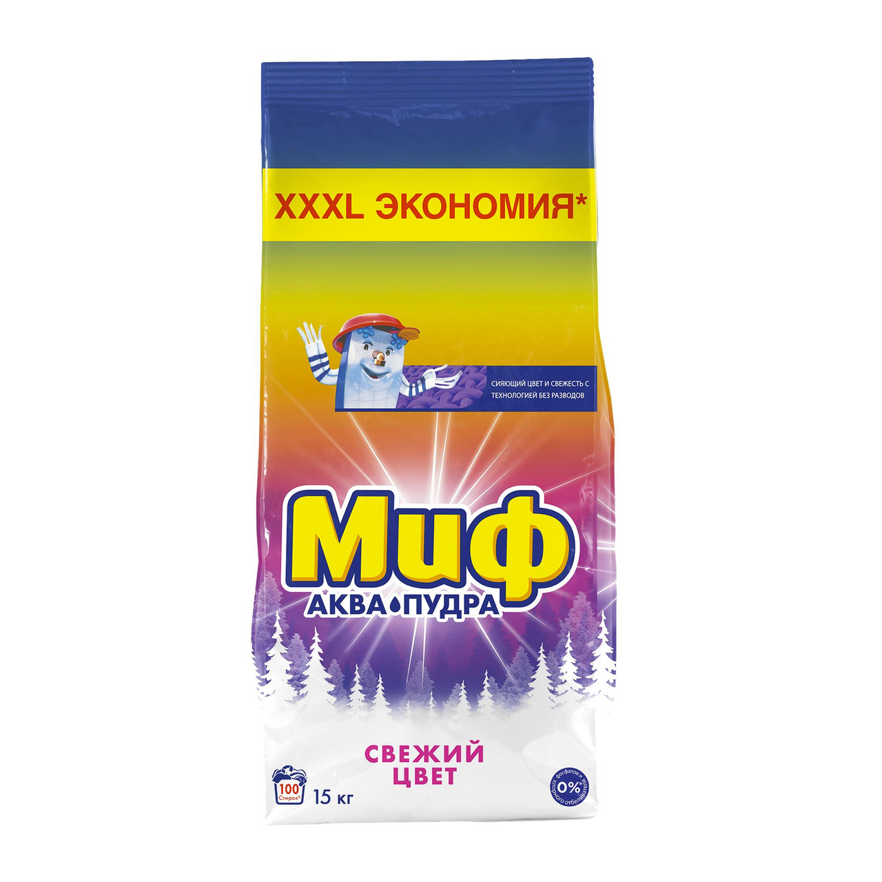 Изображение товара Стиральный порошок Миф Авто морозная свежесть, 15кг