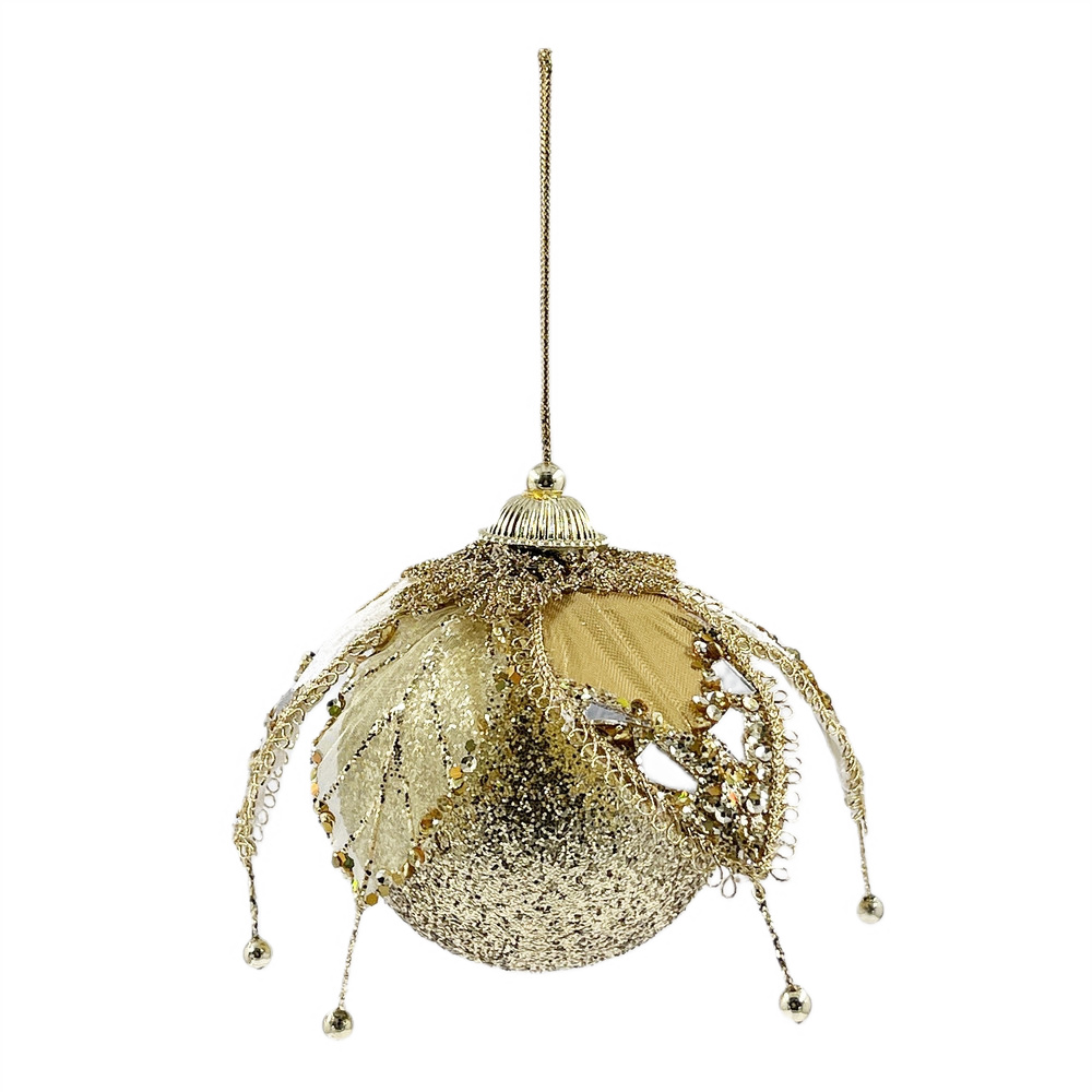 Украшение ChristmasDeLux Цветок зеркальный, 13см