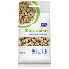 aro Фисташки жареные соленые, 120г