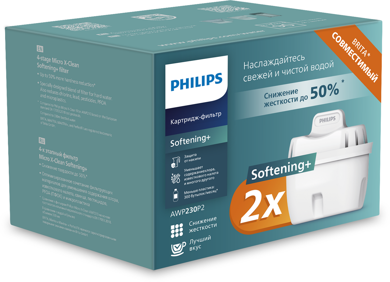 Изображение товара Кассета для жесткой воды Philips 2 шт для кувшинов