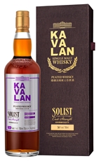 Виски Kavalan Solist Peated Malt Single Cask Strength в подарочной упаковке, 0.7л