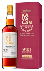 Виски Kavalan Solist Oloroso Sherry Single Cask Strength в подарочной упаковке, 0.7л