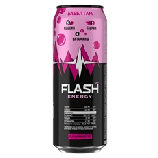 Энергетический напиток Flash Up Energy Bubble Gum, 450мл x 24 шт