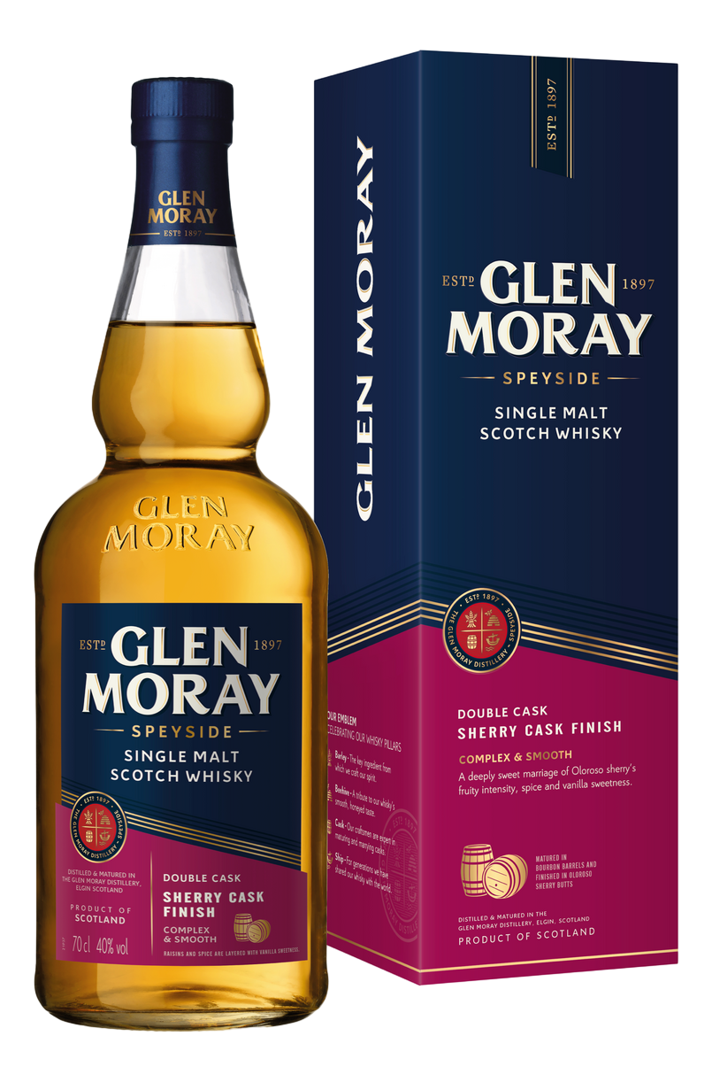Изображение товара Виски Glen Moray Elgin Classic Sherry Cask Finish в подарочной упаковке, 0.7л