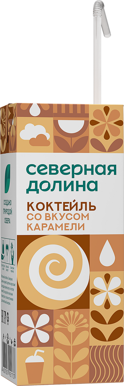 Коктейль молочный Северная долина карамель 2.5%, 205г купить с доставкой на  дом, цены в интернет-магазине