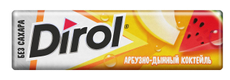 Жевательная резинка Dirol Арбузно-дынный коктейль, 14г