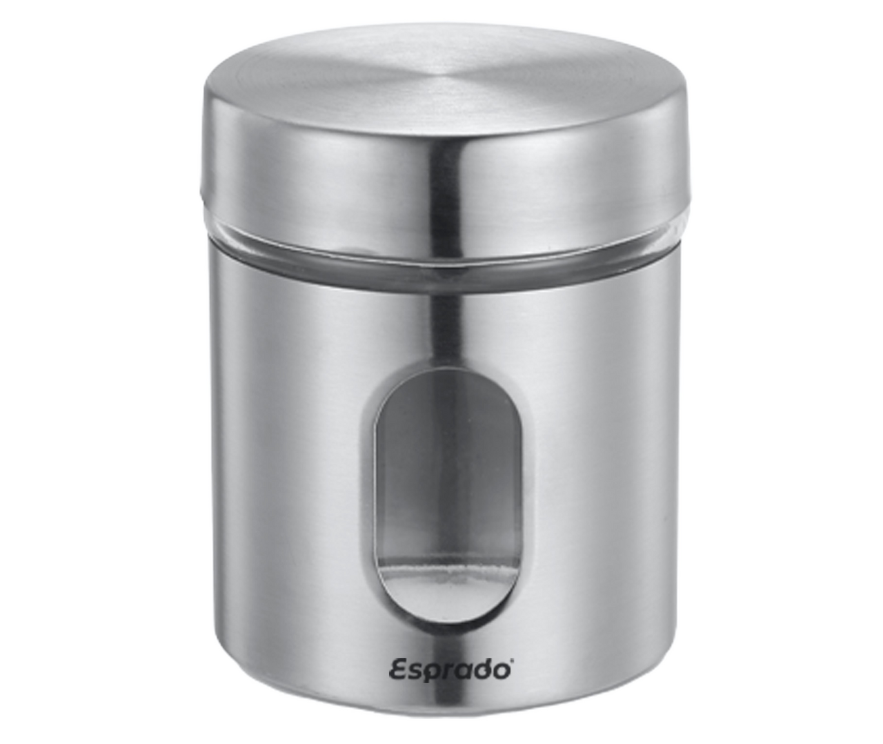 Изображение товара Круглая банка для хранения Esprado Iron 350 мл из стекла и нержавеющей стали
