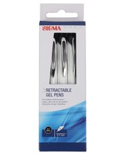 SIGMA Ручка гелевая черная, 3шт