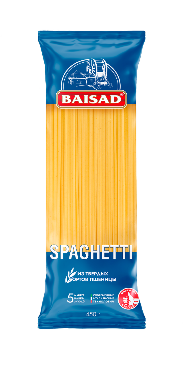 Макароны спагетти Baisad Spaghetti высший сорт ГОСТ, 450г