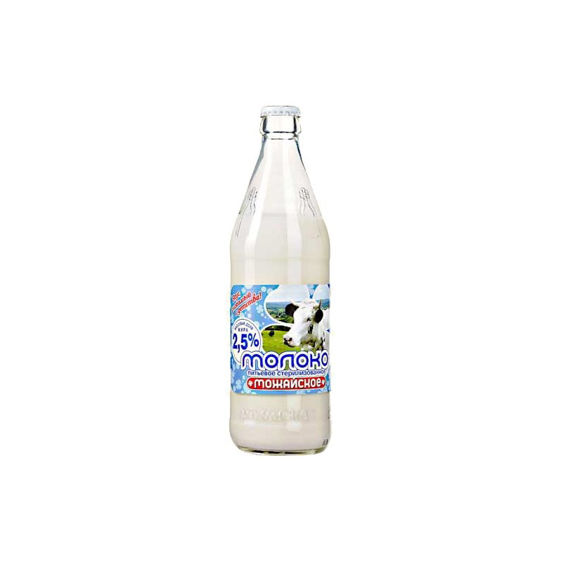 Молоко МОЖАЙСКОЕ стерилизованное, 2,5% 0,45л